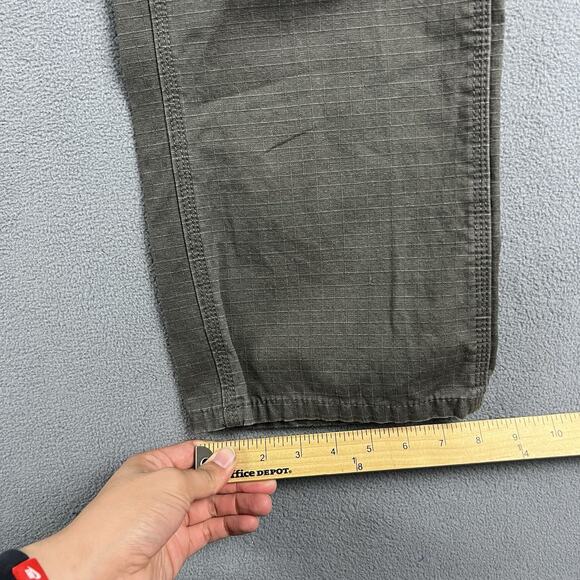 Key Pants 36X36 Gray Double Knee Outdoor Workwear Thrashed Dungaree Jeans - Picture 9 of 9